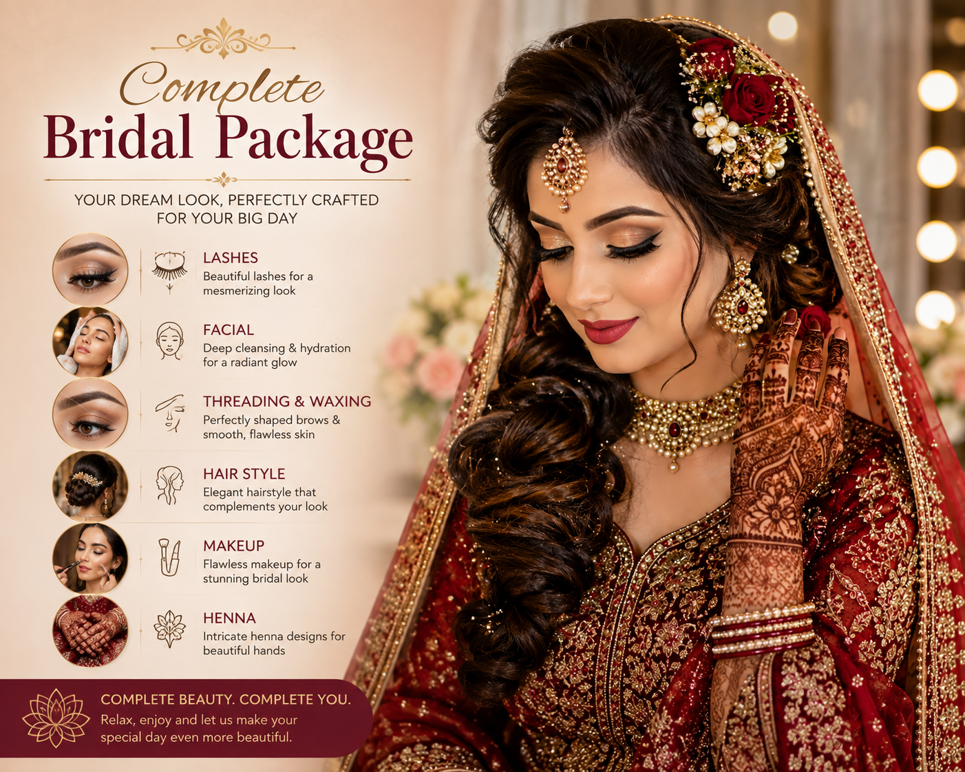 Complete bridal package